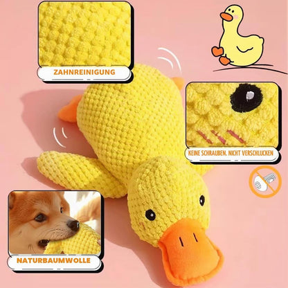 Hundespielzeug Aus Plüsch Für Kleine Hunde, Enten-Quietsch-Hundespielzeug, Weiches Welpenspielzeug Für Kleine Bis Mittelgroße Hunde - 25 Cm