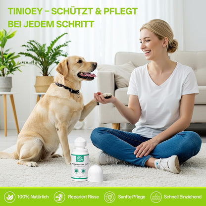 Pfotenbalsam Hund (Roll-On 70Ml) - Heilt, Repariert Und Regeneriert Trockene, Rissige & Beschädigte Pfoten, Pfotenpflege Pfotenschutz Hund, Hundepfoten Balsam, Hundezubehör, Hunde Geschenke