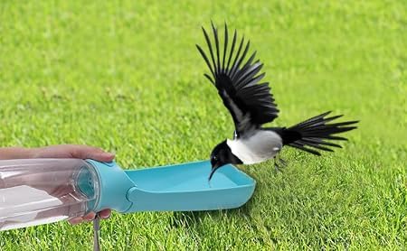 Trinkflasche Hunde Für Unterwegs Zum Gehen 550Ml Oder 350Ml Hundetrinkflasche Für Unterwegs Für Welpen Kleine Mittel Große Trinkflasche Hund Hunde Wasserflaschen to Go(550Ml Blau)