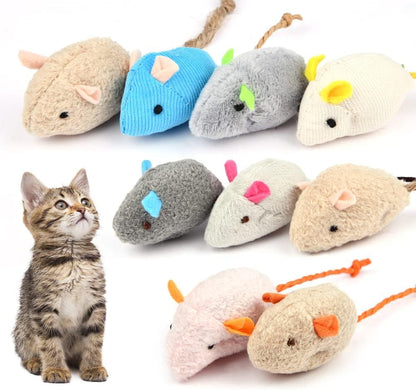 Katzenspielzeug Maus, 9 Stück Plüsch Maus Mit Katzenminze, Interaktives Katzenspielzeug Für Katzen Und Kätzchen, Ideal Für Kleine Rassen