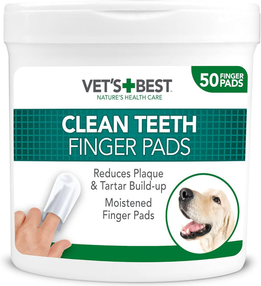 Vet'S Best Hunde Zahnreinigungstücher 50 Stück, Weiß