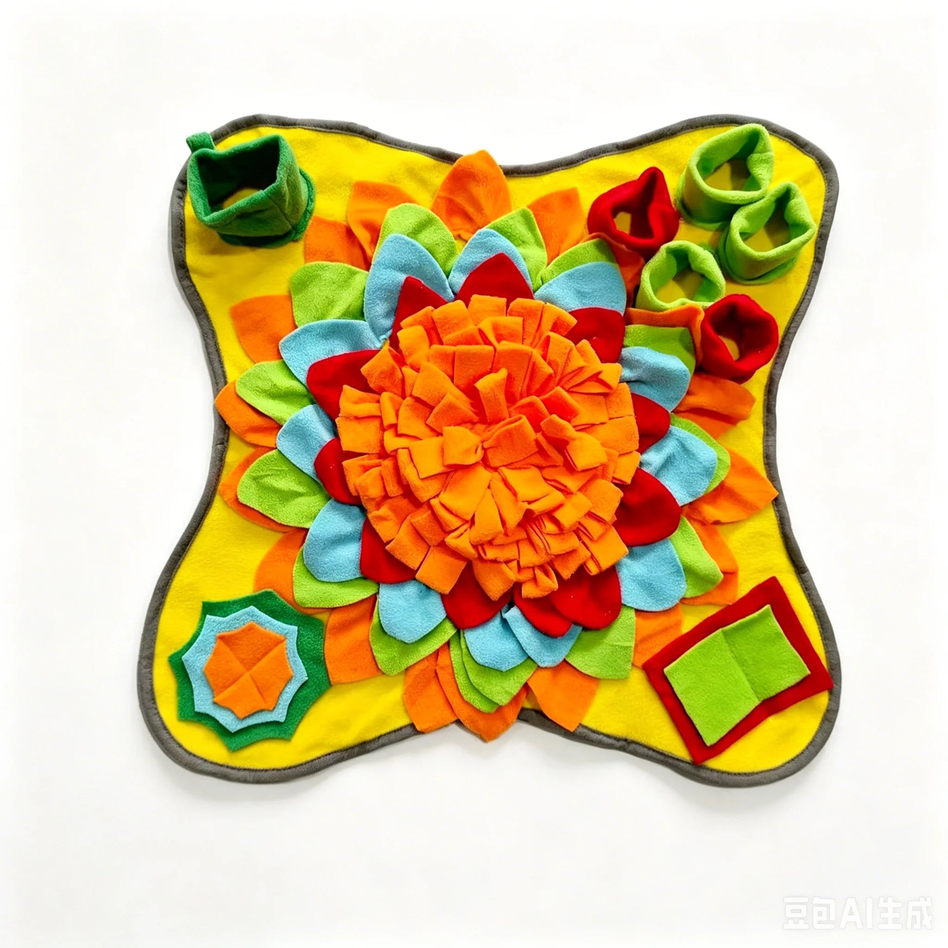 Pet Sniffing Training Mat Dogs Cats Educational Stress Relief Bite Resistant Slow Food Mat Pets Eco-Friendly Training Blanket