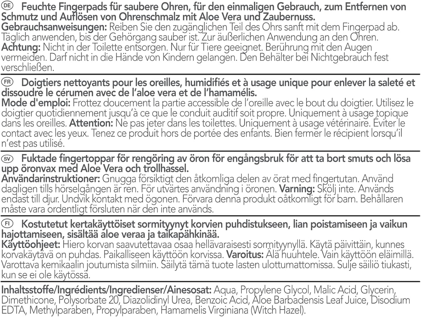 Vet'S Best Hunde Ohrreinigungstücher 50 Stück