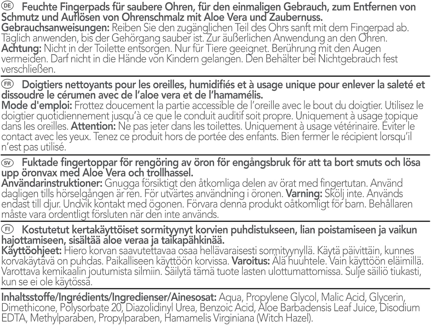 Vet'S Best Hunde Ohrreinigungstücher 50 Stück
