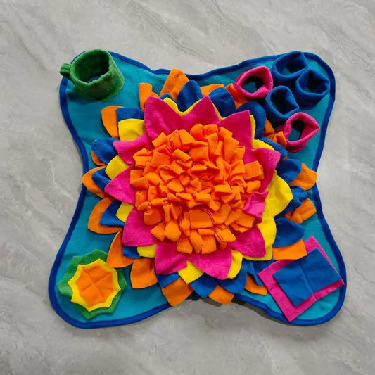 Pet Sniffing Training Mat Dogs Cats Educational Stress Relief Bite Resistant Slow Food Mat Pets Eco-Friendly Training Blanket