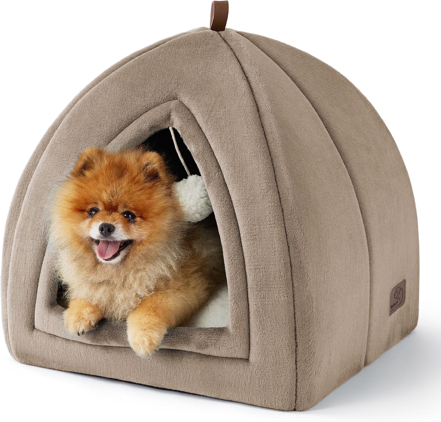 BEDSURE Katzenhöhle Große Katzen Dunkelgrau - Faltbare Katzenbett Mit Waschbaren Kissen, Katzenzelt Für Kätzchen Kleine, Mittelgroße Haustier, Weiches Und Warmes Katzenhaus Für Drinnen, 40X40X40Cm