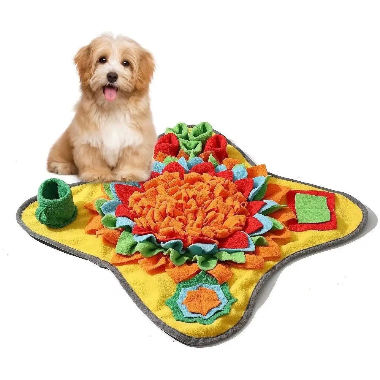 Pet Sniffing Training Mat Dogs Cats Educational Stress Relief Bite Resistant Slow Food Mat Pets Eco-Friendly Training Blanket