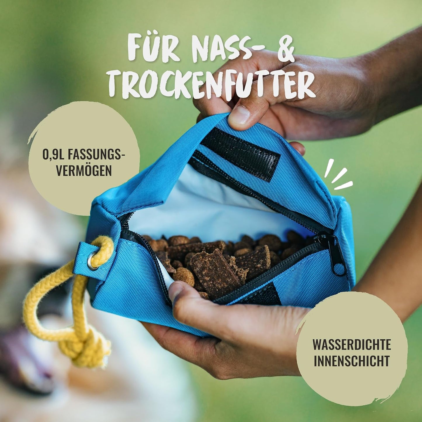 Rudelkönig Futterbeutel Für Hunde - Apportierbeutel Für Hundetraining - Robuster Futterdummy Für Leckerlies - Dummy Hund