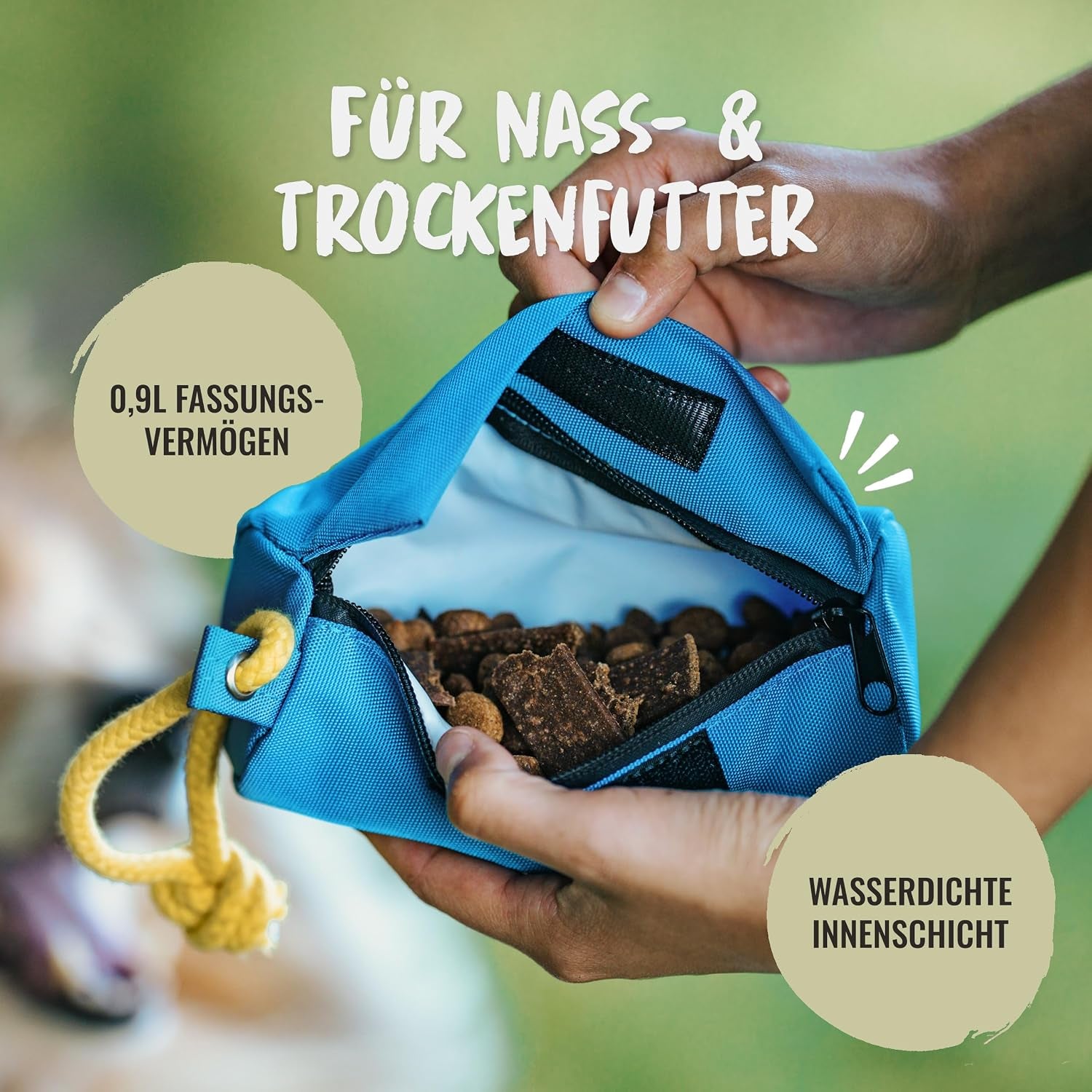 Rudelkönig Futterbeutel Für Hunde - Apportierbeutel Für Hundetraining - Robuster Futterdummy Für Leckerlies - Dummy Hund
