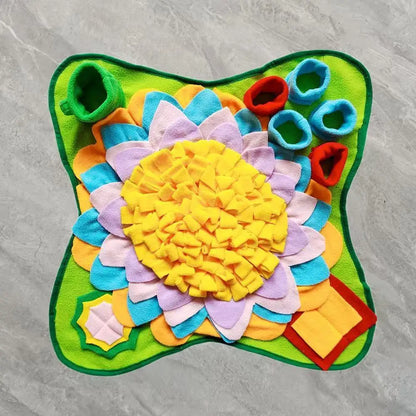 Pet Sniffing Training Mat Dogs Cats Educational Stress Relief Bite Resistant Slow Food Mat Pets Eco-Friendly Training Blanket