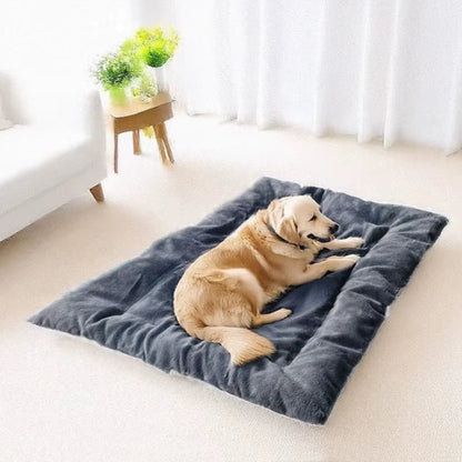 Extra Large Plush Dog Bed Sofa Thickened Super Soft Polyester Pet Mat Dog Crate Mat Bed for Small Medium Large Dog Bed - noblepetsdeluxe