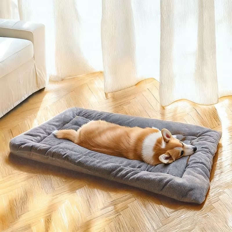 Extra Large Plush Dog Bed Sofa Thickened Super Soft Polyester Pet Mat Dog Crate Mat Bed for Small Medium Large Dog Bed - noblepetsdeluxe