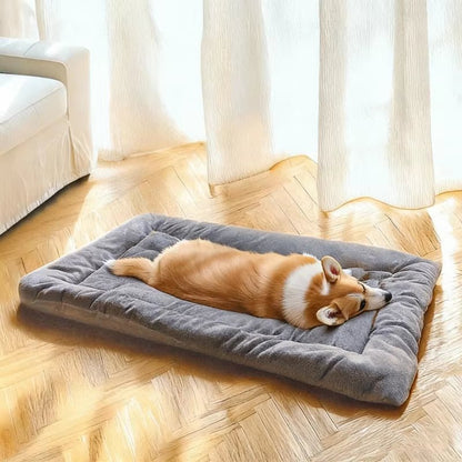 Extra Large Plush Dog Bed Sofa Thickened Super Soft Polyester Pet Mat Dog Crate Mat Bed for Small Medium Large Dog Bed - noblepetsdeluxe