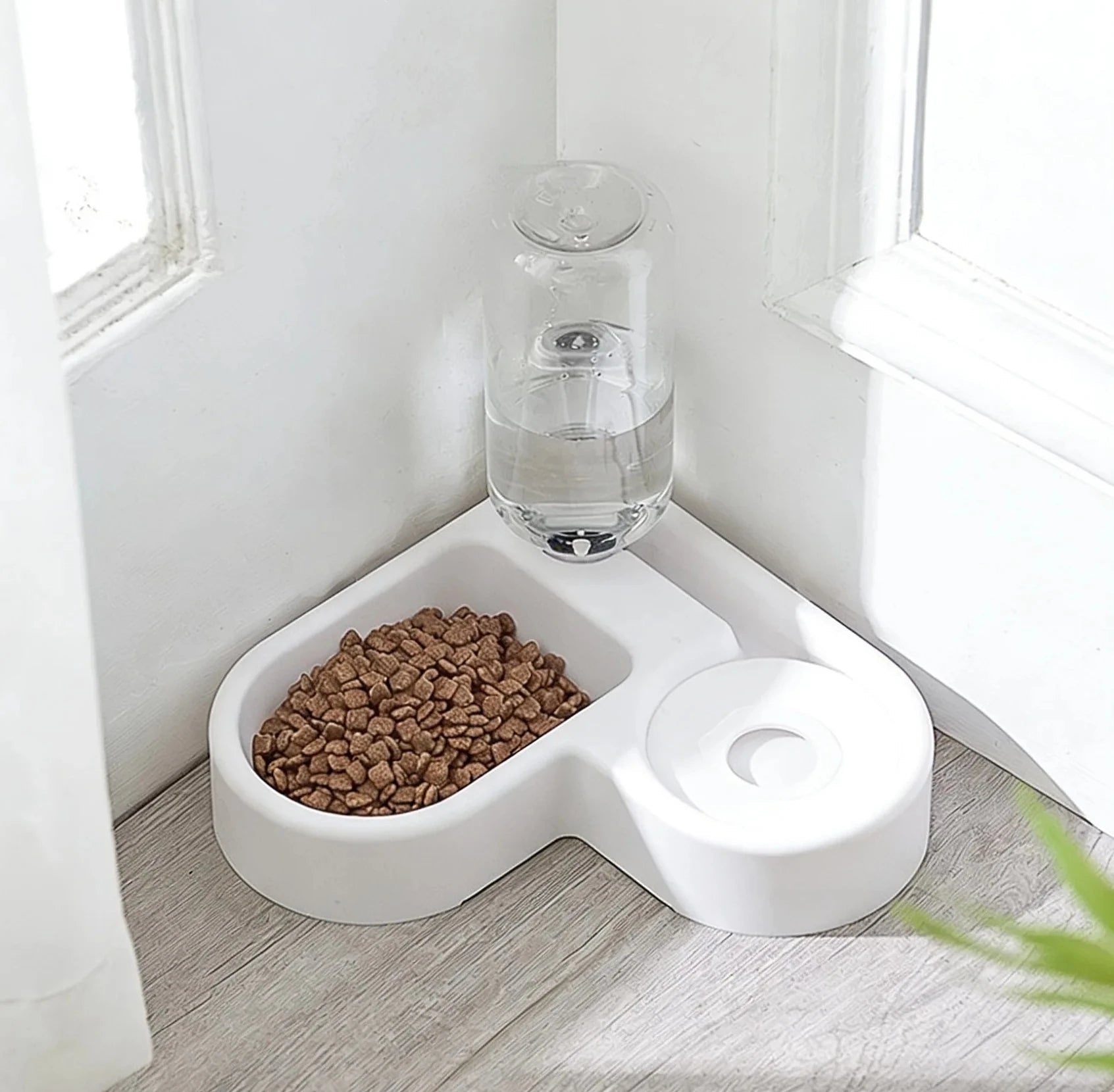 Double Dog and Cat Bowl-Pet and Food Bowl Set With, Pet Feeding Bowl Suitable for Cats and Small Dogs - noblepetsdeluxe