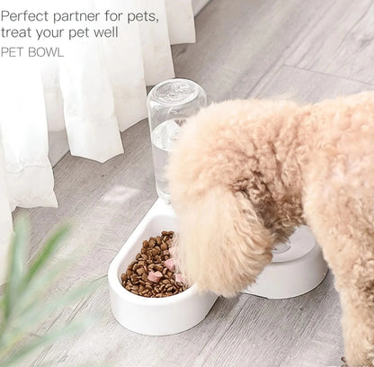 Double Dog and Cat Bowl-Pet and Food Bowl Set With, Pet Feeding Bowl Suitable for Cats and Small Dogs - noblepetsdeluxe