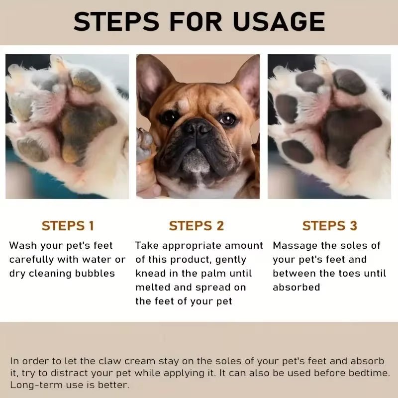 45G Dog Nose and Paw Balm Dog Paw Cream Cats Dogs Paw Protector Cream Pet Feet Moisturizer Pet Crack Feet Repair Pet Accessories - noblepetsdeluxe