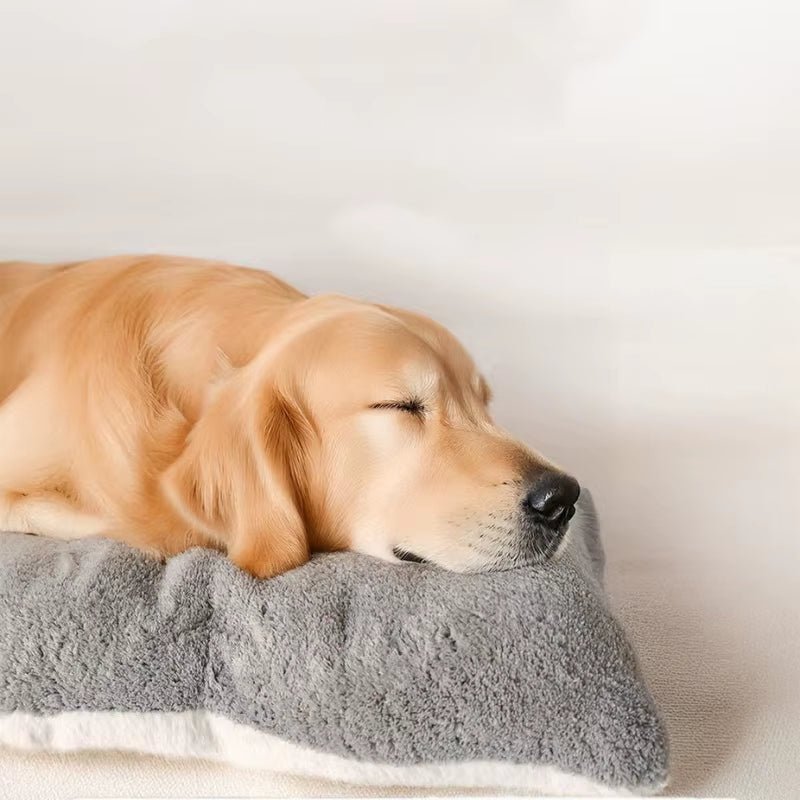 Extra Large Plush Dog Bed Sofa Thickened Super Soft Polyester Pet Mat Dog Crate Mat Bed for Small Medium Large Dog Bed - noblepetsdeluxe