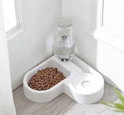 Double Dog and Cat Bowl-Pet and Food Bowl Set With, Pet Feeding Bowl Suitable for Cats and Small Dogs - noblepetsdeluxe