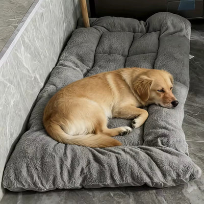Extra Large Plush Dog Bed Sofa Thickened Super Soft Polyester Pet Mat Dog Crate Mat Bed for Small Medium Large Dog Bed - noblepetsdeluxe